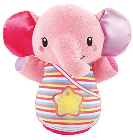 VTech - Éléphanteau Dodo Rose, Peluche Éléphant Bébé Interactive et Apaisante, Veilleuse Musicale Nomade, Berceuses et Sons de la Nature, Cadeau de Naissance - Contenu en Français