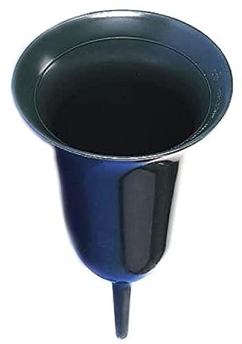 Wibo Plast grävvas strutsform grön 25 x 15 cm, kyrkogårdsvas, burkvas
