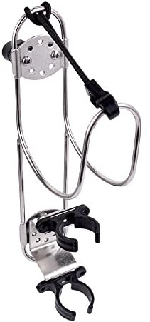 GATE14® Soporte para Aro Salvavidas en Acero Inoxidable con Porta Boya Modelo Universal