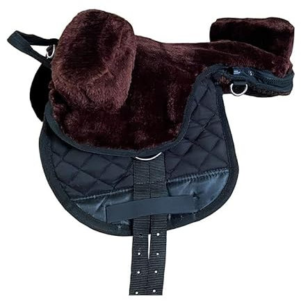 German Riding Fellsattel, Kunstfell Child Mocca