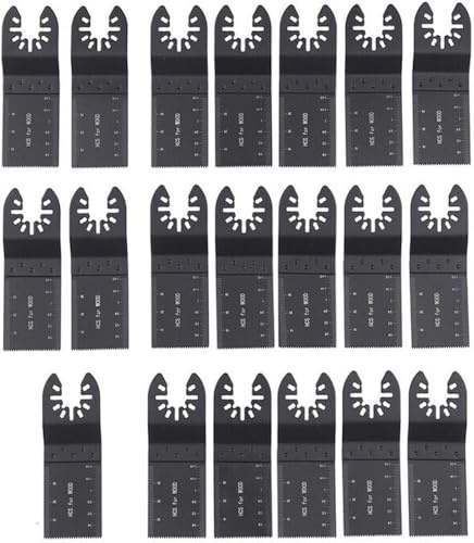 20PCS 35mm Multi Tool Blades Universal Oscillating Saw Blades, Professional Wood Metal Cutter Quick Release for Fein Multimaster, Ryobi, Milwaukee, Bosch, Dremel, Dewalt, Rockwell, Makita and More
