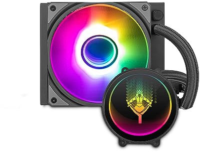 YEYIAN Sistema de Refrigeración Líquida para CPU Serie PC Gaming para Ordenador de Sobremesa Silencioso | 1 Ventiladores RGB 120mm | 2000 RPM | (Nuevo 2023)