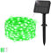 Etopgo Solar String Lights Outdoor Garden, 5M 50LED Green Solar Powered Fairy Lights Waterproof,8 Modes Copper Wire Solar Decoration Lights for Tree,Patio, Garden,Yard,Home,Party