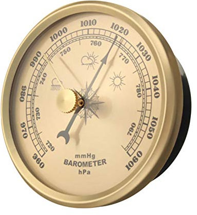 Barometro - Stazione meteorologica analogica da 70 mm | Barometro con igrometro e termometro integrati, barometro ad alta precisione con manometro d'aria, igrometro analogico per previsioni