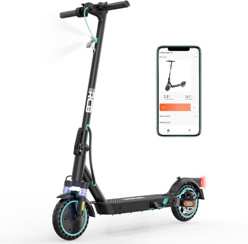 RCB EV85F Elektroroller, E-Scooter mit Straßenzulassung (ABE), 8,5 Zoll, 400W Motor, MAX 20km/h,Dreistufige Getriebestellung, Faltbarer e Roller, APP-Steuerung, Max Belastung 120 kg,Doppelstoßdämpfer