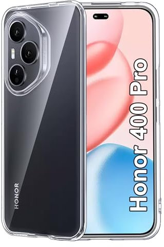 FDHYFGDY Funda para Honor 400 Pro: Fundas, Carcasa Protectora de Silicona Transparente a Prueba de Golpes, Funda Transparente Delgada y Suave de TPU