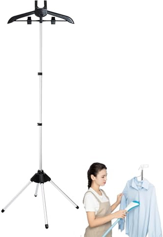 Generisch Soporte de vapor para ropa, perchero de mano, soporte de vapor, soporte telescópico para ropa, soporte de vapor, percha para planchar al vapor