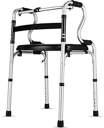 Déambulateur Cadre De Marche À Roulettes Uprigh En Alliage D'Aluminium Avec Plaque D'Assise, Adapté Aux Personnes Âgées Et Handicapées À Mobilité Réduite.