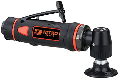 Dynabrade (DS32) 2 (50 mm) Diameter Right Angle Disc Sander | 1/4 Collet, 0.3 hp 18000 RPM Pneumatic Motor | Includes 2 Locking-type (R-type) Disc Pad