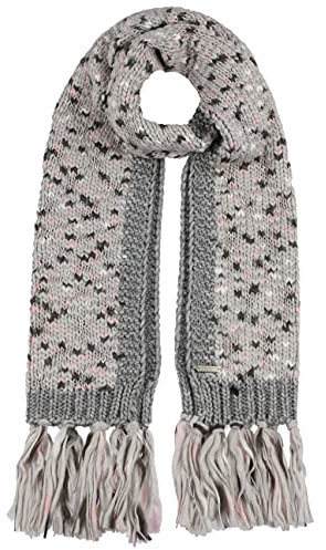 Seeberger Danina Strickschal Fransenschal Schal Damenschal Winterschal (One Size - hellgrau)