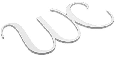 Placa para puerta de inodoro, autoadhesiva, color blanco