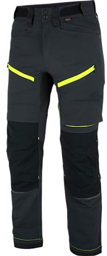 WÜRTH MODYF Bundhose Performance - professionelle Arbeitshose für Herren - Bundhose mit Reflektoren - in der Größe 48 Lang in Dunkelgrau