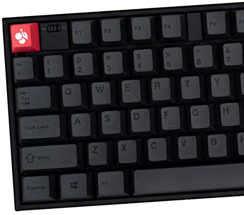 PBT Gray Keycaps Set Cherry Profile Retro Dye-Sub Keycaps 130 Keys Custom Minimalist Key caps for 60% 65% 70% 75% Cherry Gateron MX Switches Mechanical Keyboards
