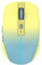 Kabellos Maus Inca IWM-511RS Geräuschlose Bluetooth, Verbindung mit 3 Geräten (BT 5.1 + 2,4 GHz), USB-C, Wiederaufladbar, Leise Klicks, LED, Ergonomisch, Sunset Gradient Gelb-Blau