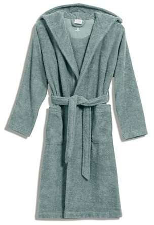 Möve Superwuschel Bademantel mit Kapuze Kids & Teens aus 100% Baumwolle, Größe 152, tea