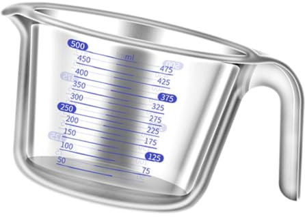 OFFSCH Taza Medidora De Vidrio Con Báscula Taza Medidora De Alta Temperatura Para Hornear Para Cocina Capacidad Para Repostería