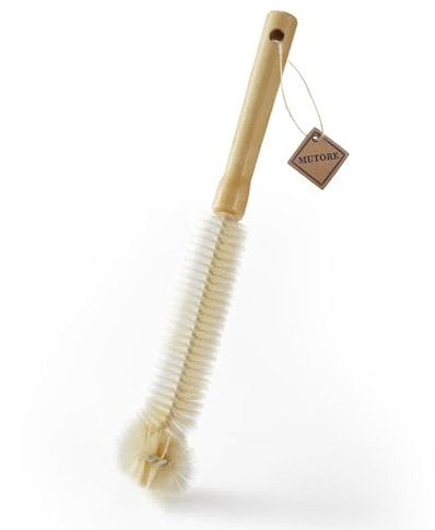 MUTORE Flaschenbürste Reinigungsbürste,Küchenputzbürste 1 Stück,Holz Lange Griff Tasse Bürste,Reinigungsbürste zum Waschen von Wasserflasche, Babyflasche, Wasserkocher, Vase