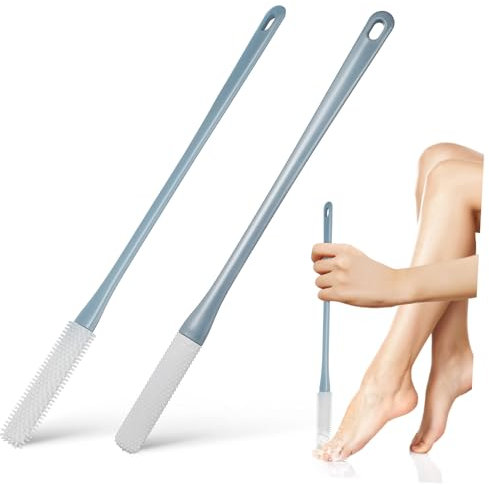 Happyyami 2pièces Brosse De Nettoyage Pour Orteils Silicone Manche Long Pour Douche Lot Pour Personnes Âgées