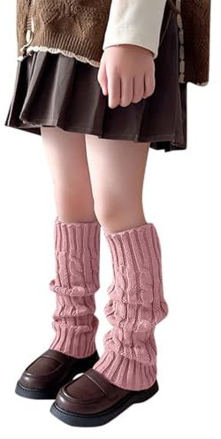 Mädchen Stulpen Beinwärmer für Baby Kinderstulpen Babystulpen Weiche Winter Gestrickt Verdicken Beinstulpen Armstulpen Dehnbare Kniestrümpfe Leg Warmers für 3-14 Jahre Mädchen Tanz Sport Partyzubehör