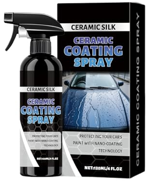 Sionhiuo Revêtement Céramique Pour Voiture - Spray Anti-Rayures 120 ml pour Véhicules,Agent Protection Hydrophobe Paint Brillant Pour,Détail pour Jante Motric Pare-brise Phare Caravane Peinture