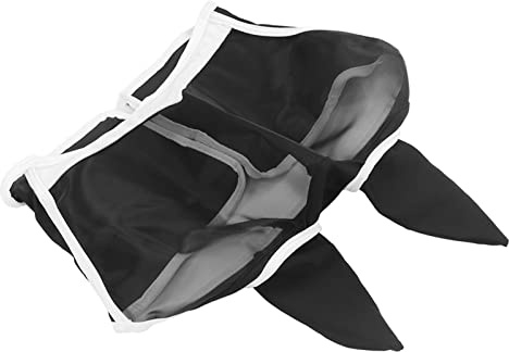 BAOFUYA Masque Anti-Mouches pour Chevaux avec Oreilles en Tissu tricoté Doux et Respirant, Masque Anti-Mouches 3D en pour Les Yeux, Protection Faciale élastique à visibilité Totale pour