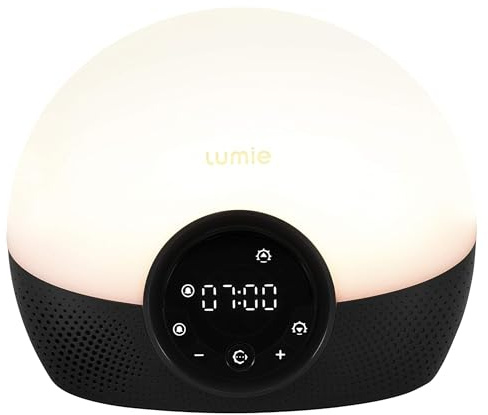 Lumie Bodyclock Glow 150 - Sunrise & Sunset Alarm Clock - Bedside Lamp with Custom Light Duration - Wake-Up, Night & Reading Light - Warm LEDs