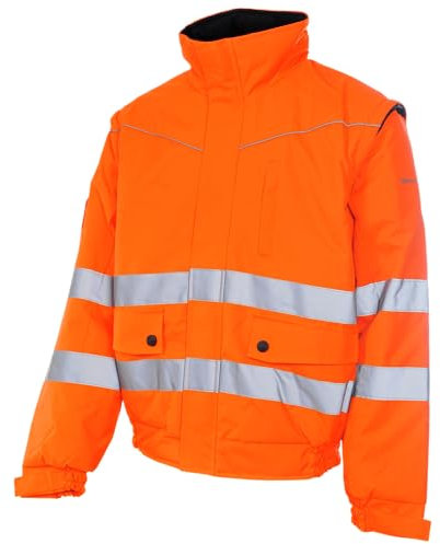 WÜRTH MODYF Warnschutz Blouson EN ISO 20471 Klasse 2.2 - wasserdichte Pilotenjacke mit Fleece-Innenfutter in den Größen XS-6XL in Gelb oder Orange