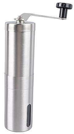 Luqeeg Stainless Steel Manual Coffee Grinder, Conical Burr Coffee Bean Grinder with 18 Adjustable Settings, PortableGrinder for Camping or Travel - Fine to Coarse Grinding