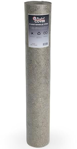 Perfect Cover Schildersvlies Pro - Bache Protection Sol Haute Qualité - Rouleau de Feutrine pour Protection Peinture Sol et Travaux de Rénovation - Antidérapant et Robuste (1 x 25m)