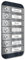 Graviers Design Mehrfamilien Aufputz Türklingel mit LED Taster 7 Namensschilder - V2A Edelstahl Klingel 140x290 mm Pulverbeschichtet RAL 7016 - Name Beleuchtung wählbar für Mehrfamilienhaus