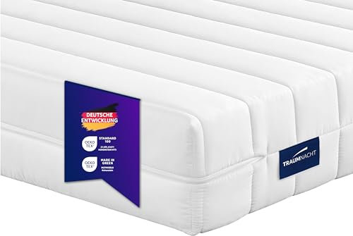 Traumnacht Easy Comfort 2 in 1 Duo - orthopädische 7- Zonen Komfortschaummatratze, Härtegrad 2 und 3, Öko-Tex Zertifiziert 140 x 200 cm, Höhe 11 cm, produziert nach deutschem Qualitätsstandard