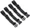 Guegine 2 Pairs Chest Strap for Backpack Quick Release Backpack Sternum Strap Non-Slip and Wear-Resistant with Sliding D-Ring Adjustable Suitable for School, Outdoor, Hiking, Travel (Black)