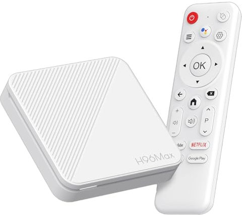 Android 14.0 TV Box 2025, LEFFOT H313 4K Ultra HD Android Box, 2GB RAM + 16GB ROM, Smart TV Box with HDR10, Voice Control, 2.4G & 5G WiFi 6, BT 5.4, USB 3.0, 100M Ethernet,