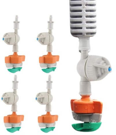 Irrigatore rotante, strumento di irrigazione appendibile, irrigatore per per prato all'aperto, aiuole, sportivi, fattoria, cortile, serra