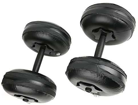 RiToEasysports Vattenhantel, Bärbar Justerbar Vikt 8-10 Kg för Armmuskelträning, med Högkvalitativt PVC-material, Säkert Miljövänligt för Formning och Träning