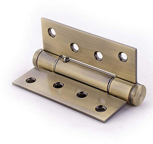 CLQya Automatic Hydraulic Door Closers,Concealed Soft Close Door Hinges Mute Slowly Closes Positioning for Home Interior Garden Hotel Commercial Door-Black 8.2X11.1Cm(3X4Inch),Bronze Color,8.2*11.1cm