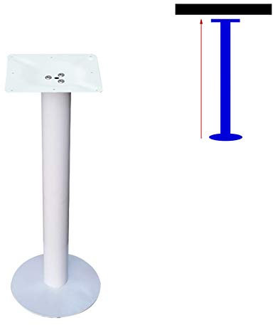 Runder Untergestell Tischgestell aus Metall Stehtischgestell Bistrotisch Möbelfuß Tischbeine Küchentisch Esstisch Beistelltisch Tischgestell Couchtischuntergestell Tischfuß,1pcs(white110cm/43.3in)