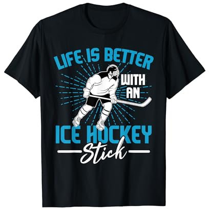 Eishockeyschläger Puck Eissport Eishockey T-Shirt