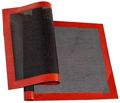 TOWEBOORY Tappetino da Forno in Silicone, 2 Pezzi Tappetino Microforato per Forno Tappetino da Forno Microforato Tappetino da Forno per Macarons Tappetino da Forno Antiaderente (40x30cm)