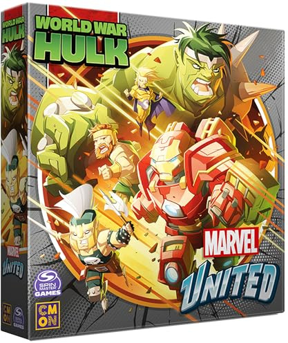 Marvel United: World War Hulk Expansion – Bordfigurer Strategispel, kooperativt superhjältespel för barn och vuxna, Åldrar 14+, 1–5 spelare, 45+ minuters speltid