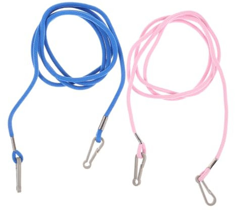 OSOLADY 2stücke Verstellbare Winter Handschuhhalter Clips Mit Elastischem Band Blau Weiche Junge Mädchen Fäustling Clips Mit Finger-trennfunktion rutschfest Und Komfortabel Für Outdoor-akt