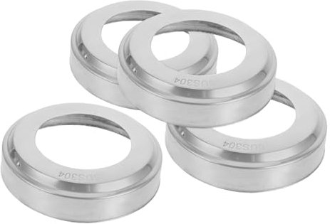 Sosoport 4pièces Escutcheons Acier Inoxydable pour Rambarde De Piscine Encastrée Et Spa Couvercles Décoratifs Ronds pour Main Courante Couverture Tube Robuste Et Compatible pour Escalier Pi