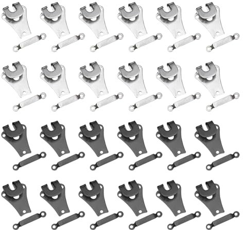 SYEYCW 24 Sets Trouser Fasteners Hook and Bar, Hook and Eye Fastenings for Clothes, for Repairing Trousers, Sewing, Repairing Dress, Skirts, Bra, Fashion Clothing, Arts Crafts Project, DIY Crafts