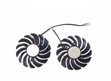 Ventilador de refrigeración PLD09210S12HH for GTX 1050 Ti, Compatible con GeForce, MSI y Tarjetas gráficas GTX 1050 y 1050 Ti Gaming X.