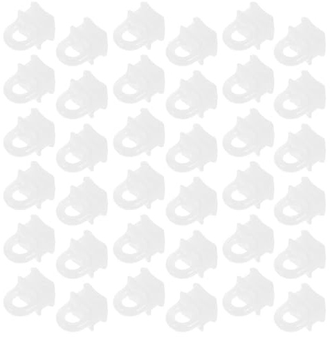 Garneck 200 Ganchos para Riel de Cortina de Plástico Rodillos Deslizantes para Riel Cuadrado Accesorios para Cortinas Polea Compatibles Rieles de Ducha y Ventana Paquete de 200