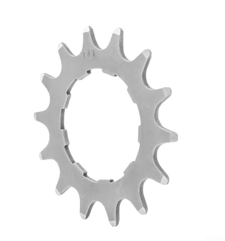 Zilimontt Stainless Steel Sprocket for Single-Speed Bikes, Fixed Gear Cog with 12T/13T/14T/15T/16T/17T/18T Options, Compatible with 7- to 11-Speed Chains,(14T)