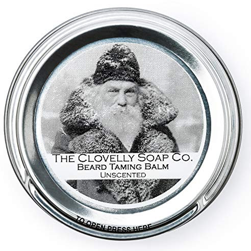 Clovelly Soap Co Natural Handmade Beard Balm Scent Free 65g Tin