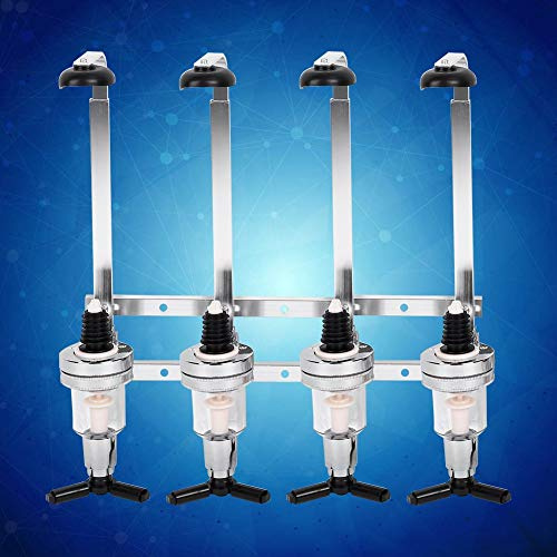 Wall Mounted Bottle Rack, 4 Bottle Spirits Dispenser | Optic Brackets, Home Bar Setup, Alcohol Measure Service, Wall Installation, Barware Compatibility, Spirit Use