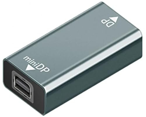 AYMBH Mini DisplayPort to DisplayPort Adapter - 8K Supports 8K@60Hz 4K@120Hz UHD HDR Female to Female Extender | Aluminum Alloy Shell | Lossless 48Gbps Transmission | Backward Compatible | Plug & Play