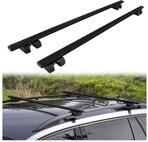 CHROMEMASTER | Dachgepäckträger Dachträger Kompatibel mit SEAT Alhambra 2010-2022 | Er dient zum Transport Einer Dachbox, Fahrradträger, Leiter; Robuste Dachträger aus Stahl